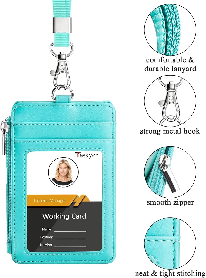 Teskyer Leather ID Badge Holder - Image 3
