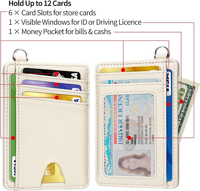 Slim Minimalist Front Pocket Wallet, RFID Blocking Credit Card Holder Wallet - Image 5