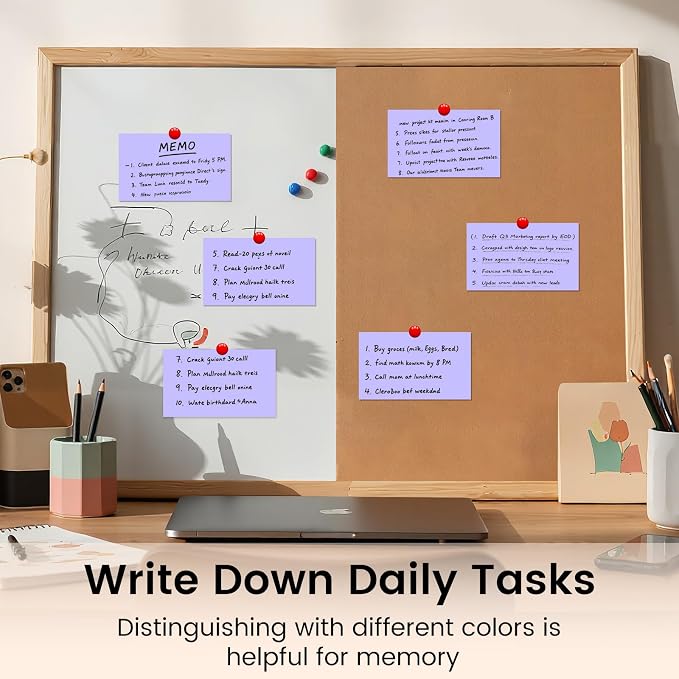 Index Cards 3x5 Inch, Flash Cards, Blank Purple Note Cards Paper - Image 6