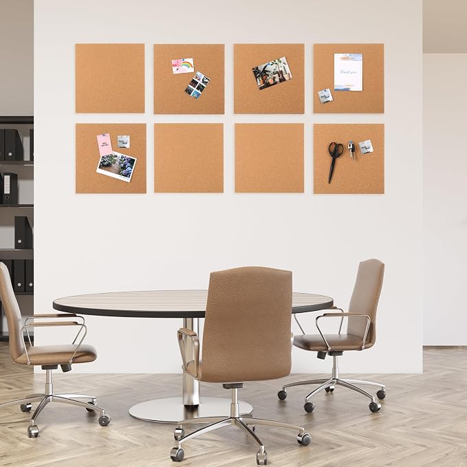 Kosiz 40 Pack Cork Board Square 12" x 12", 1/4" Thick Cork Board Tiles Bulk - Image 5