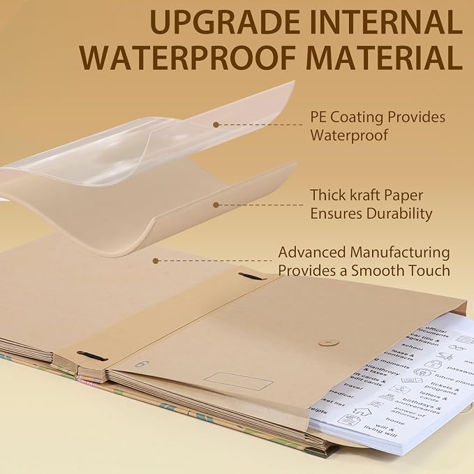 Important Document Organizer, Expanding File Folder - Image 3