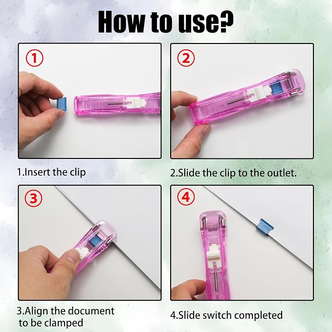 Pine & Linen 2pcs Handheld Papers Clip Dispenser - Image 3
