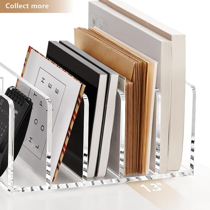 SANRUI Acrylic Mail Sorter Desktop Organizer - Image 8