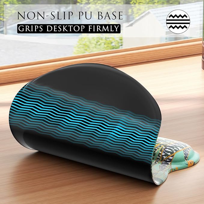MROCO Ergonomic Mouse Pad Gel Wrist Rest, 9.4 x 8.1 in, Garden Whispers | - Image 6