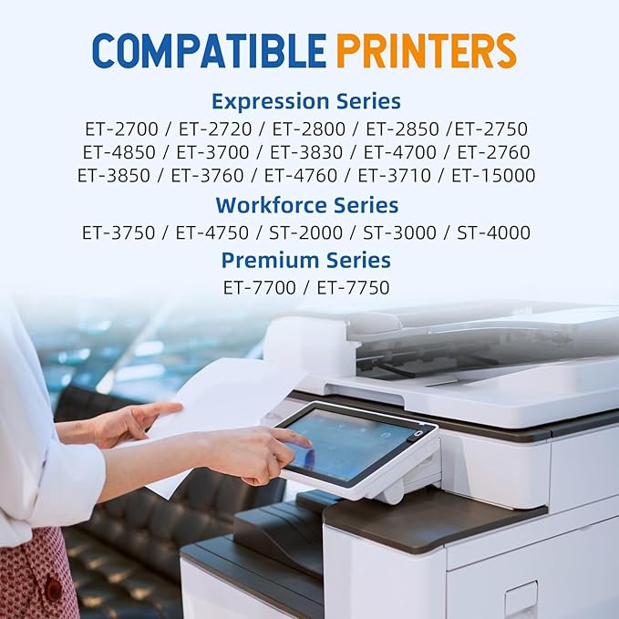 502 T502 Ink Refill Bottles Compatible for ET2760 ET2750 ET-3760 ET-2850 ET-15000 ST-4000 ST-2000 ET-3710 ET-3850 ET-3750 ET-4850 ET4750 ET2700 ST3000 ET3700 Printer(5 Pack)-DeskLoop Office