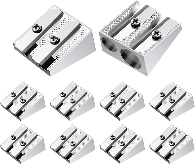 cobee 10 Pcs Pencil Sharpener, Handheld Metal Pencil Sharpener by Unknown