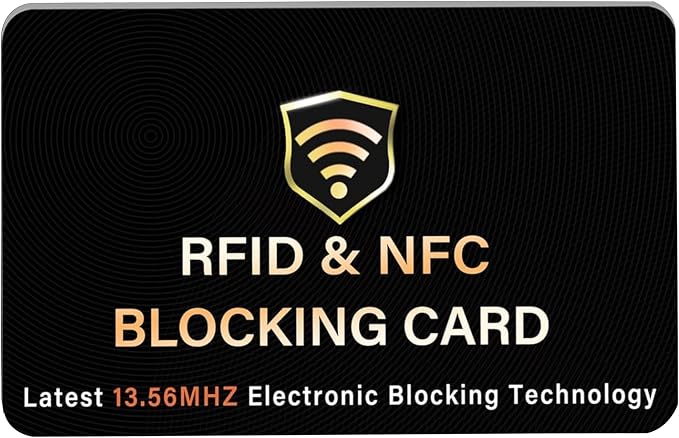 SaiTech IT RFID Blocking Card, One Card Protects Entire Wallet Purse, NFC by SaiTechIT