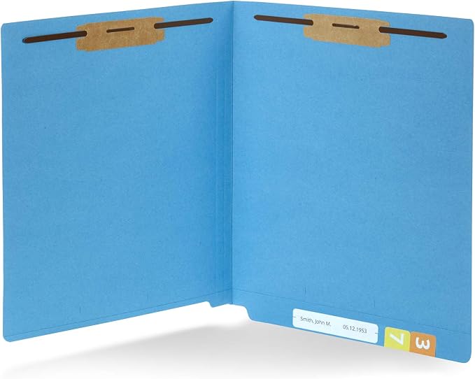 Blue Summit Supplies 50 End Tab Fastener Folders, Letter Size - Image 7
