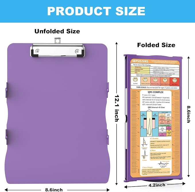 Nursing Clipboard Foldable Aluminum - Image 3