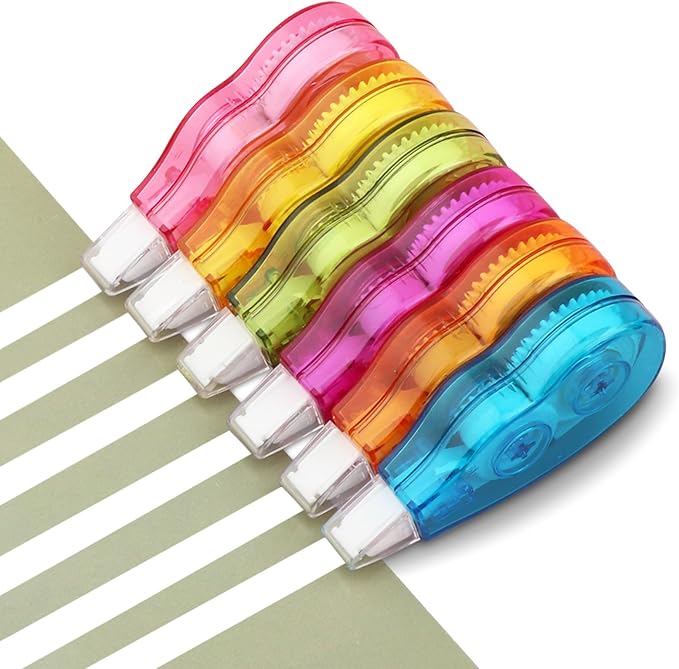 12pcs/2sets White Out Correction Tape, Portable Mini White Out Tape Whiteout - Image 9