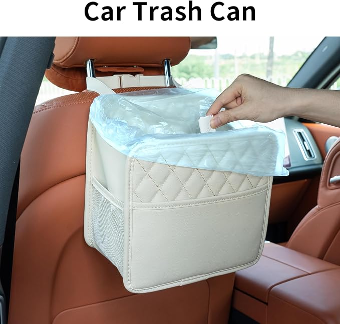 FrgKbTm 2Pack Car Seat Back Hanging Bag Car Document Holder Multi-Pocket Bottle - Image 4