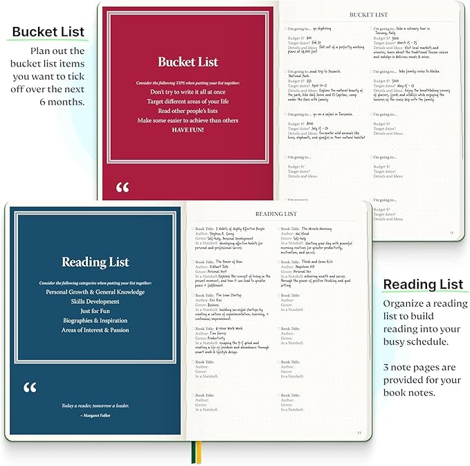 Purpose Planner Notebook B5 Hardcover 7.5”x9.8”- Teal Undated Daily, Weekly, and Monthly 2025 - Productivity & Goal Setting Tool for Work, Home, and Self-Care - ADHD & Journal for Adults-DeskLoop Office