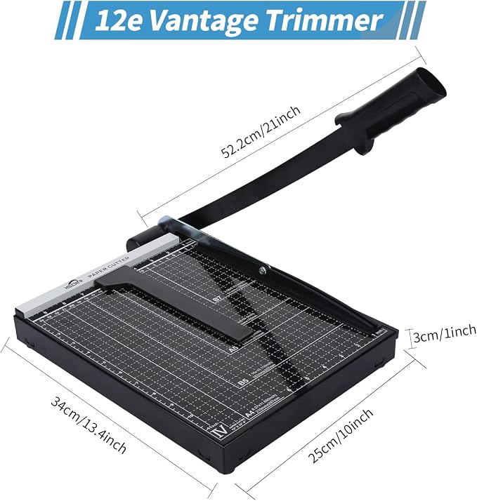 ISDIR Guillotine Paper Cutter 12" - Image 5