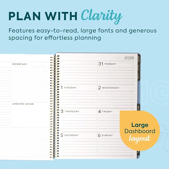 GO BIG Large-Print Planner April 2026–June 2027, 15-Month Twin-Loop-Bound - Image 3