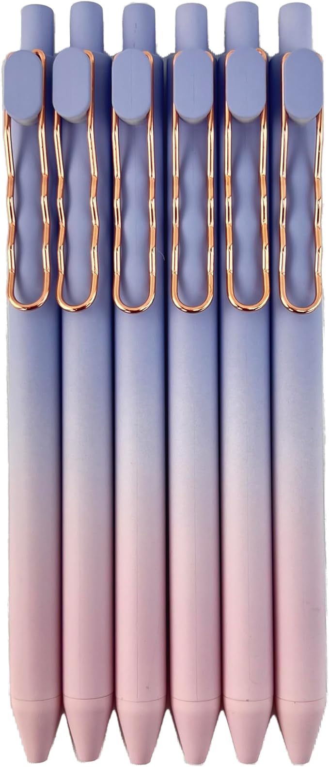 Fengtaiyuan Lan05, Stylish Gradient Color Pen, Black Ink, 0.5mm Extra Fine, Gel Ink Rollerball Pens, Writting Smooth, Rubber Spray (Lan05)-DeskLoop Office