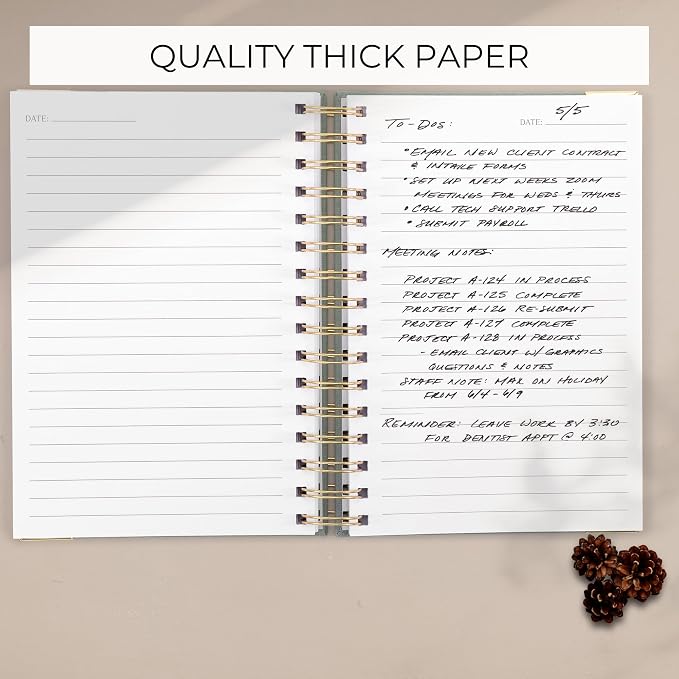 Aesthetic Thick Spiral Notebook Journal - Image 7
