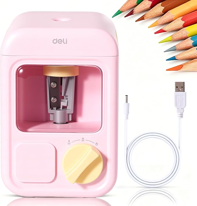 deli Electric Sharpener, Battery Powered, 3 Sizes by delioffice