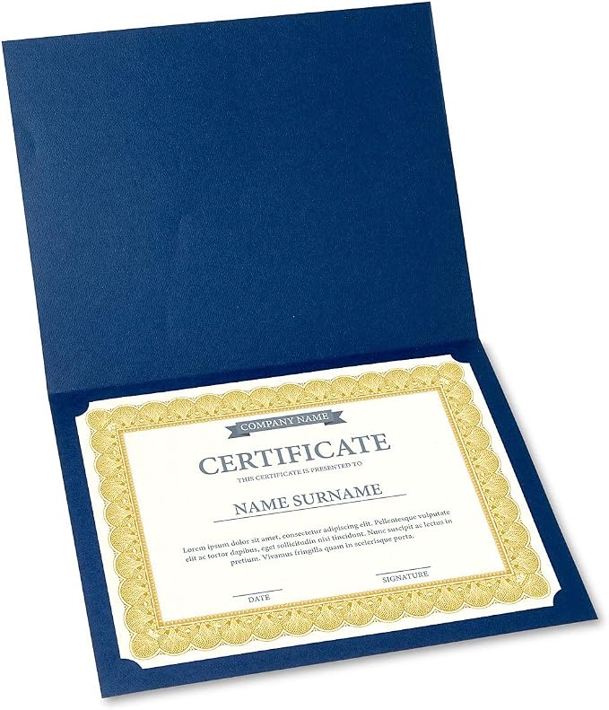 Elite Gold & White Parchment Certificate Papers - Image 5