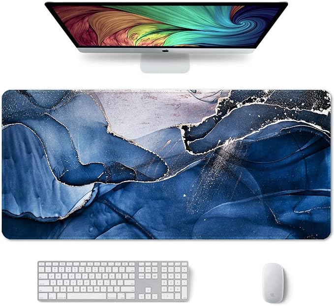 Auhoahsil Large Mouse Pad, XXL Desk Pad, Extened 35" x 15", Non-Slip Rubber Base by Auhoahsil