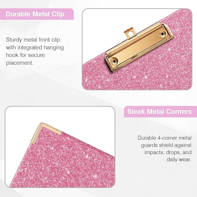 EYROZILL Clipboard Folio with Storage Pocket Organizer Folder Refillable Lined - Image 4