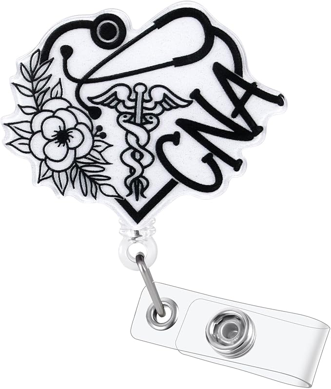 Cute Flower CNA Badge Reel by BEZTN
