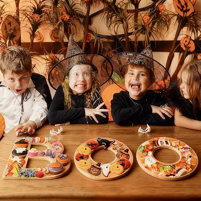 3pcs The Letters Boo Wooden Charcuterie Board, 12 Inch Larger Halloween Food - Image 6