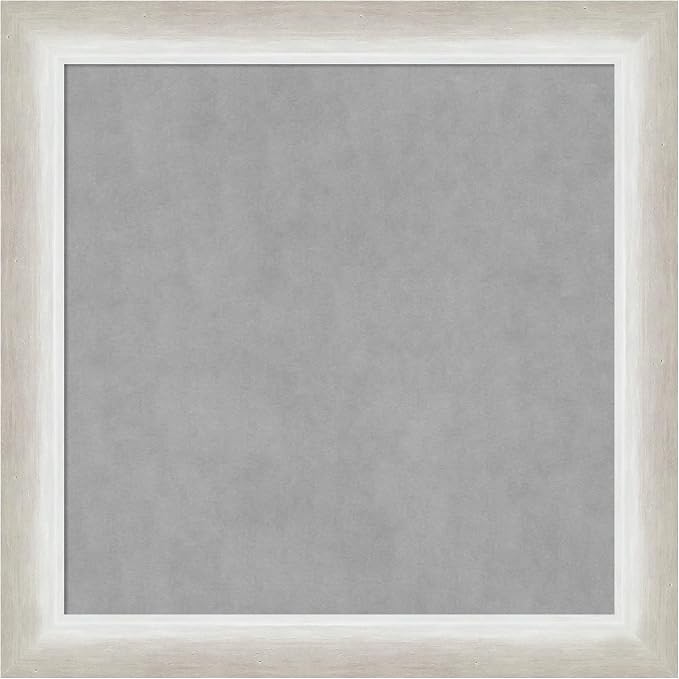Amanti Art Silver Framed Magnetic Board 14x14 X-Small Vision Board by AmantiArt