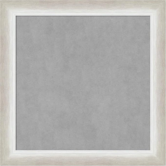 Amanti Art Silver Framed Magnetic Board 14x14 X-Small Vision Board by AmantiArt