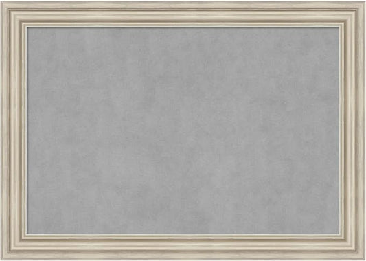 Amanti Art Silver Framed Magnetic Board 30x42 Large Vision Board by AmantiArt