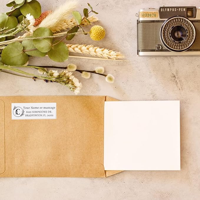 LINMAGCO Personalized Return Address Labels Clear 500 Pcs Mail Labels - Image 6
