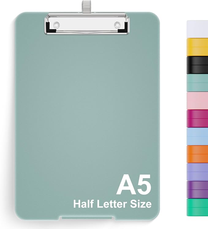 Hongri A5 Clipboard with Storage, Metal Retractable Pen Holder, 6 x 9'' Nursing by Hongri