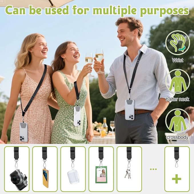 takyu Phone Lanyard, 2 Pack Adjustable Anti-Drop Neck/Wrist Strap - Image 6