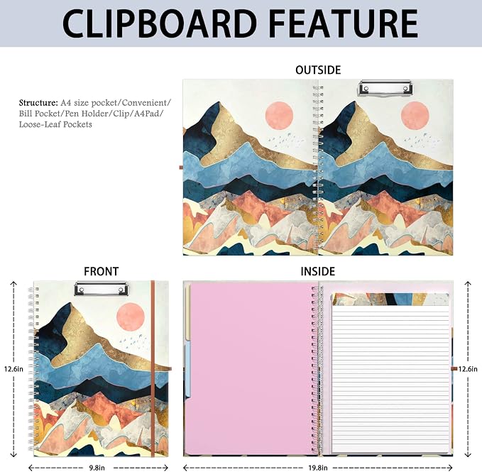 Rimilak Spiral Clipboard Folio - Image 2