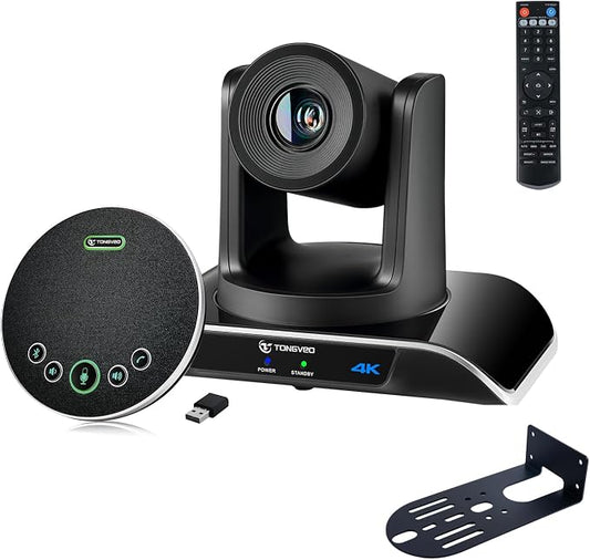 TONGVEO 4K PTZ Conference Room Camera System AI Auto-Tracking 20x Zoom 4K PTZ by TONGVEO