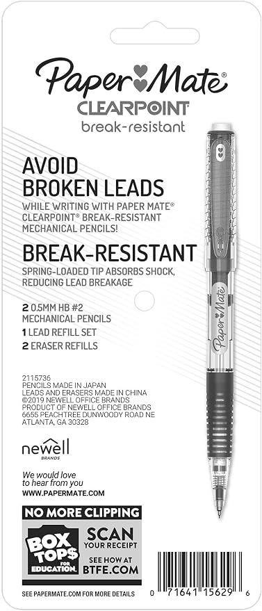 Paper Mate Clearpoint Mechanical Pencils, 0.5mm Break-Resistant HB #2 Lead - Image 8