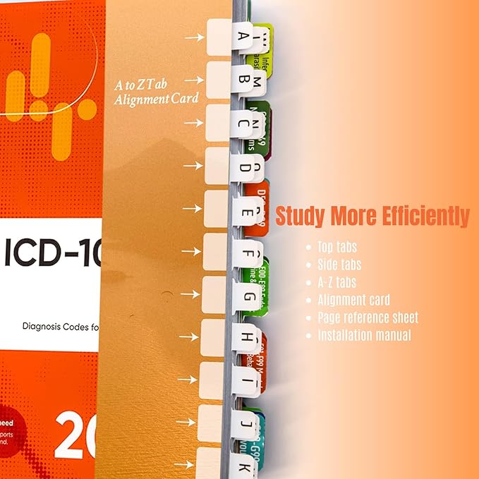 Index Tabs for ICD-10-CM 2025 Expert (AAPC Version) - Navigate with Precision in Your Code Book-DeskLoop Office