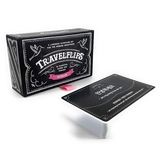Korean Flash Cards by TravelflipsFlashCards