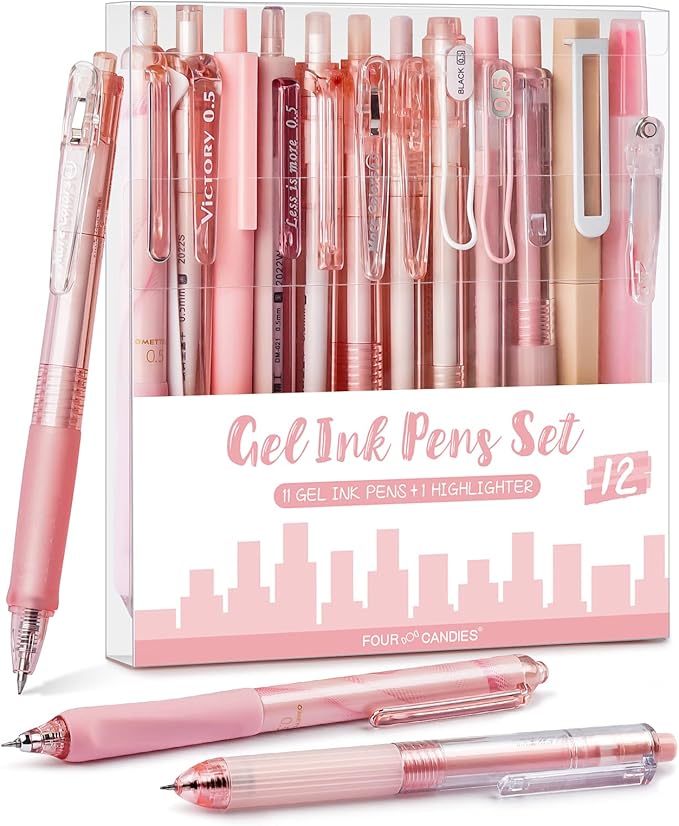 Four Candies Rose Series Gel Pens, Cute Writing Pens by FourCandies