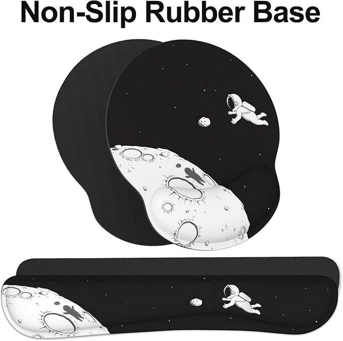 Ergonomic Mouse Pad with Wrist Rest and Keyboard Wrist Rest, Mousepad and Wrist - Image 4