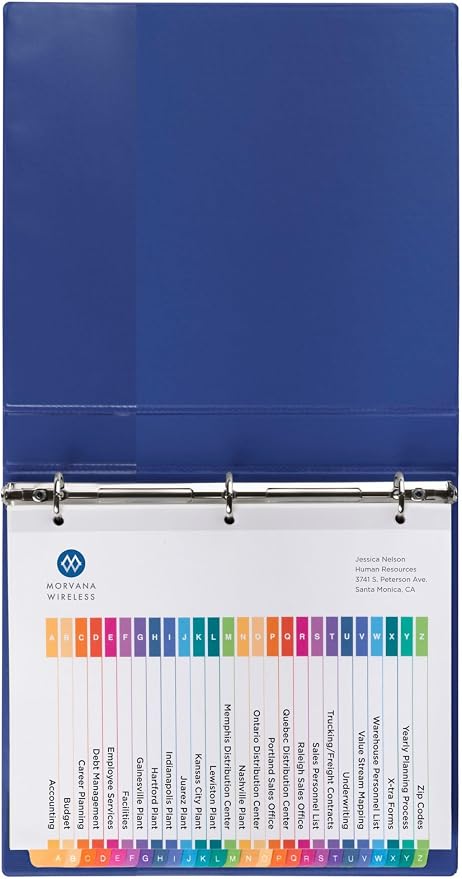 Avery A-Z Dividers for 3 Ring Binders, 26 Tabs per Set, Customizable Table of - Image 3