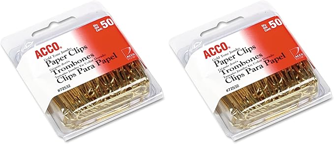 ACCO Paper Clips, 50 Clips/Box by ACCO+Brands