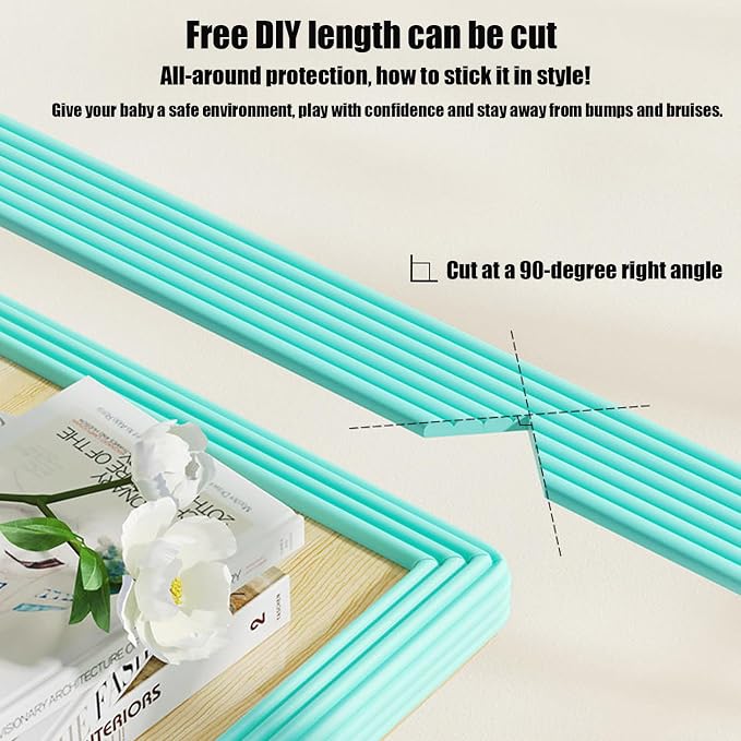 Edge Protector for Baby, Soft Foam Furniture Corner Guards, Desk Edge Cushion - Image 2