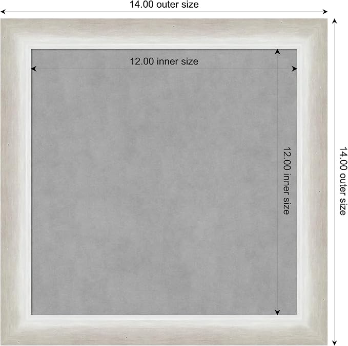 Amanti Art Silver Framed Magnetic Board 14x14 X-Small Vision Board - Image 4