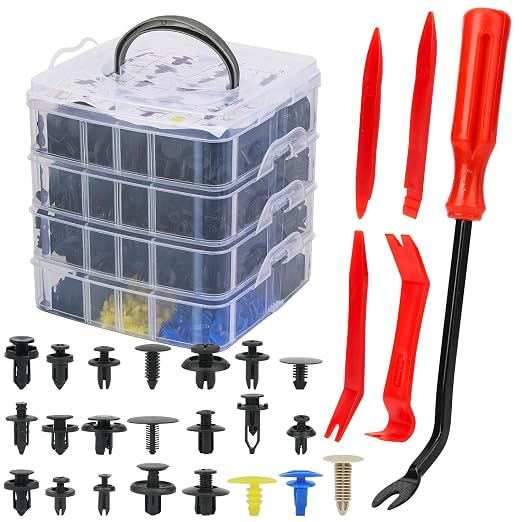 650pcs Push-Type Retainer Clips, Bumper Fender Nylon Rivets of 22 Most Popular by carewal