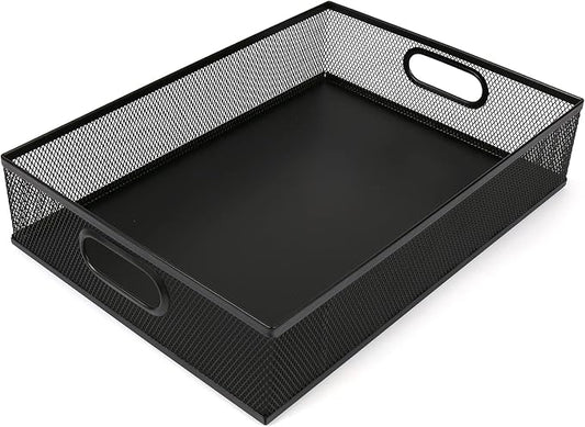 EsOfficce Desk Drawer Organizer, A4 Large Metal Mesh Desk Rrganizer Tray by EsOfficce