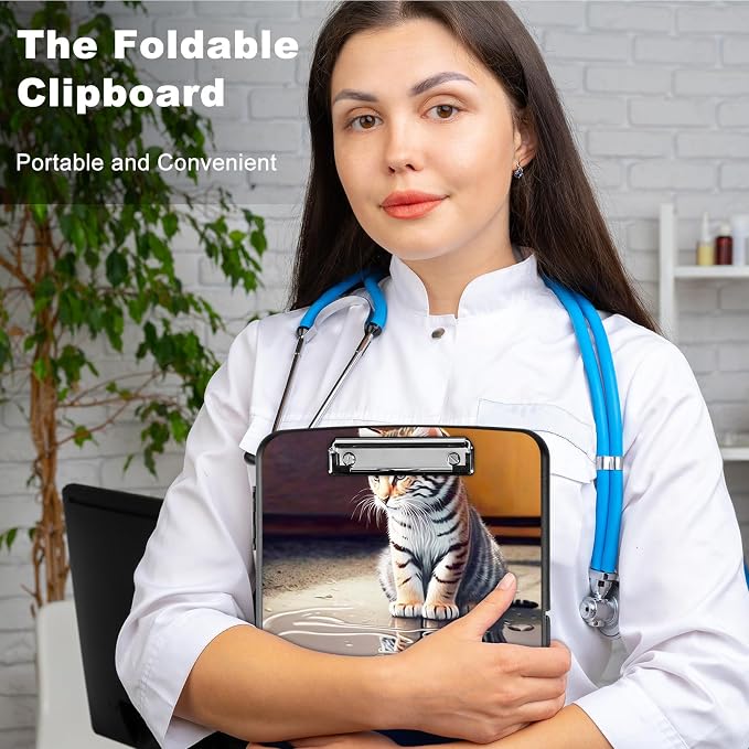 Clipboard with Storage, Heavy Duty Plastic Storage Clipboard with Low Profile - Image 5
