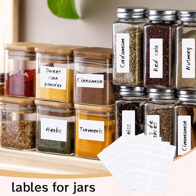 540Pcs Removable Labels, Labels Stickers | Self-Adhesive Rectangular Stickers - Image 4