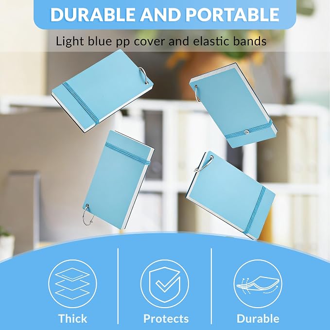 NEEWAY Ruled Index Cards with Ring 3x5 Inches, Flash Cards with Rings - Image 4