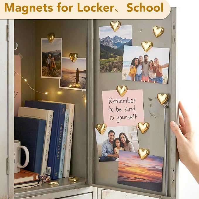 18 Pcs Heart Fridge Magnets for Refrigerator Locker Whiteboard Decor, Hold for - Image 4