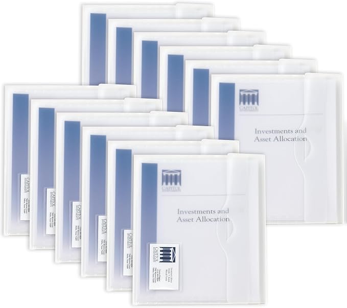 Avery Translucent Document Wallet, Holds Up to 50 Pages, 12 Wallets by Avery